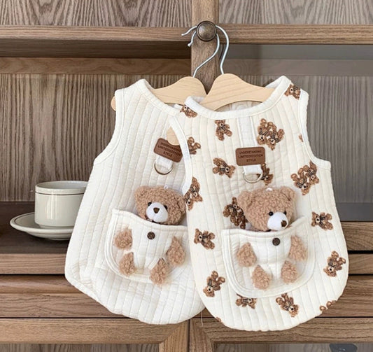 BEAR DECOR DOG HARNESS VEST