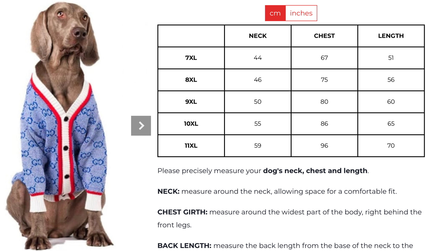 PAWCCI GG STAR CARDIGAN-PULLOVER FÜR GROSSE HUNDE