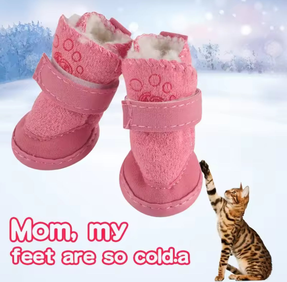 4 Boots Faux Fur Lined Winter