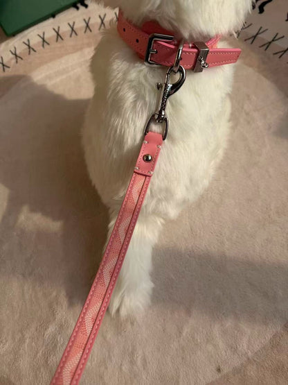 BURKINA PINK COLLAR & LEASH SET