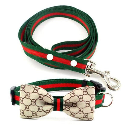 PAWCCI FLIEGEN-HALSBAND-LEINE-SET
