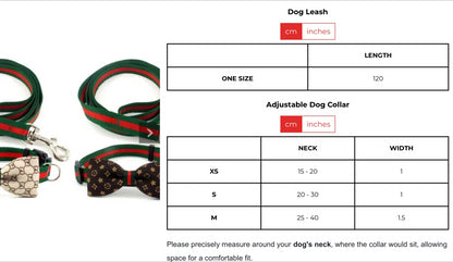 PAWCCI FLIEGEN-HALSBAND-LEINE-SET