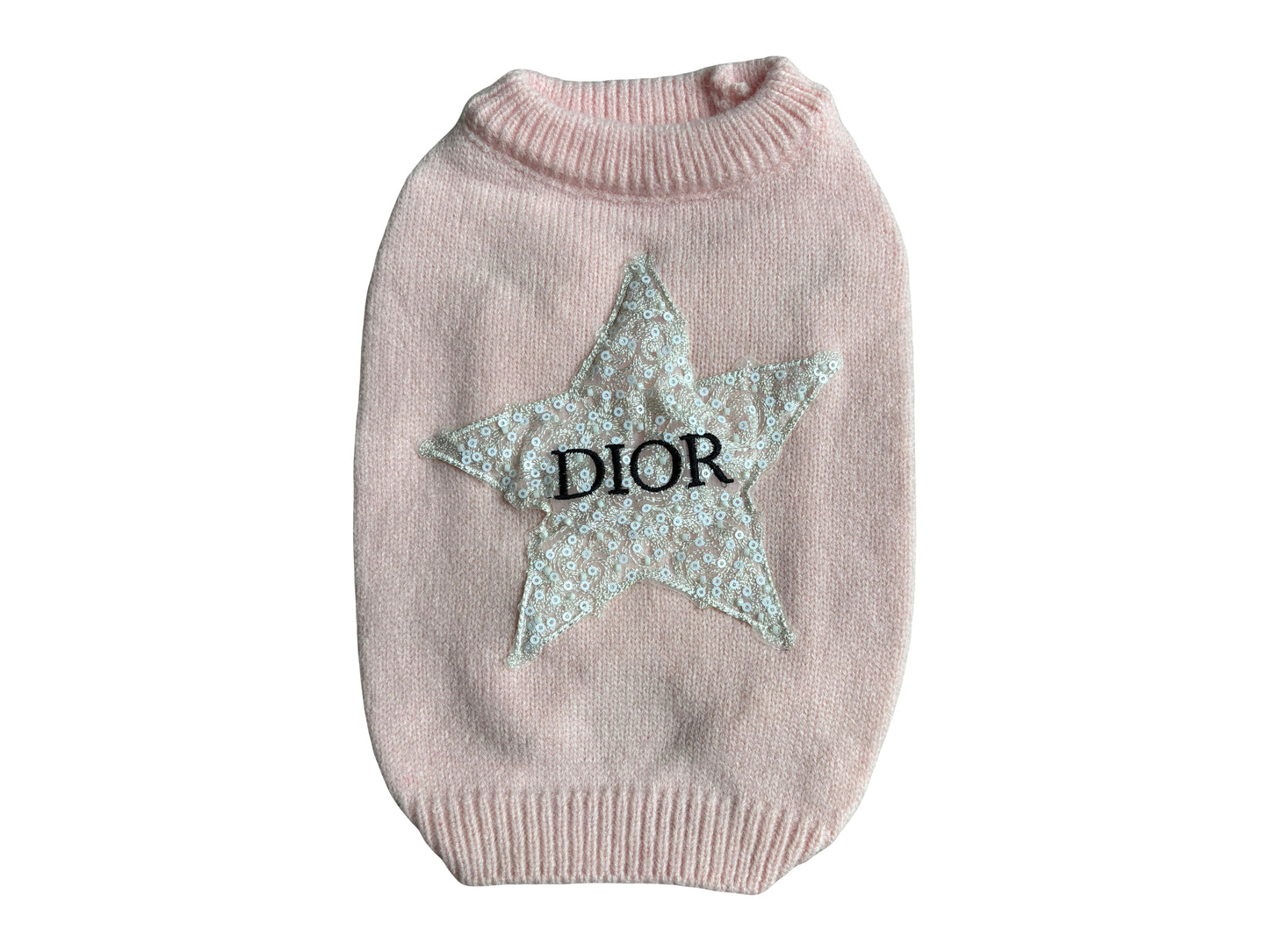 Ärmelloser Pullover mit Pawdior Star-Kristall