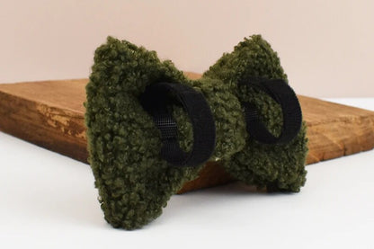 Conjunto de collar y correa con lazo de peluche