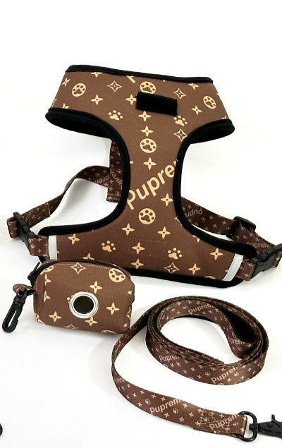 SUMA Walking Set (Halsband, Geschirr, Leine, Fliege, Tasche)
