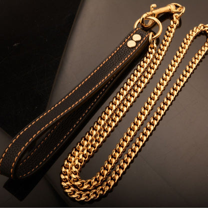 Cuban Link 14 mm Goldkette Hundeleine