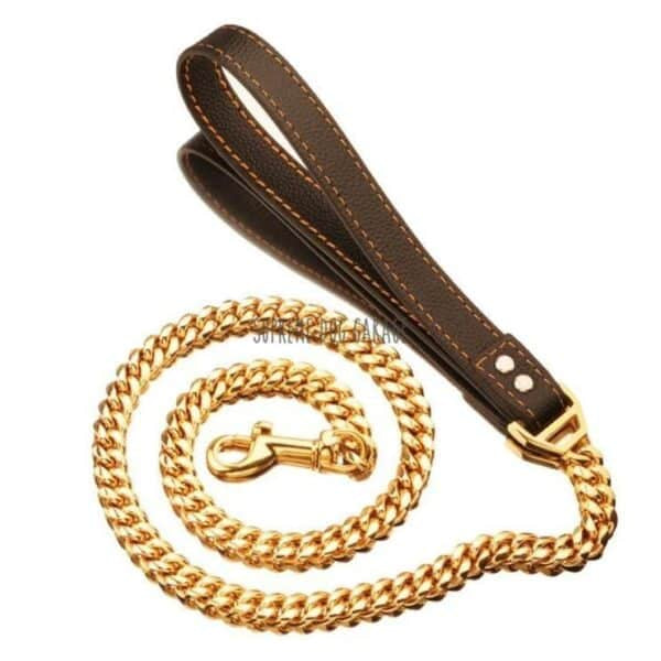 Cuban Link 14 mm Goldkette Hundeleine