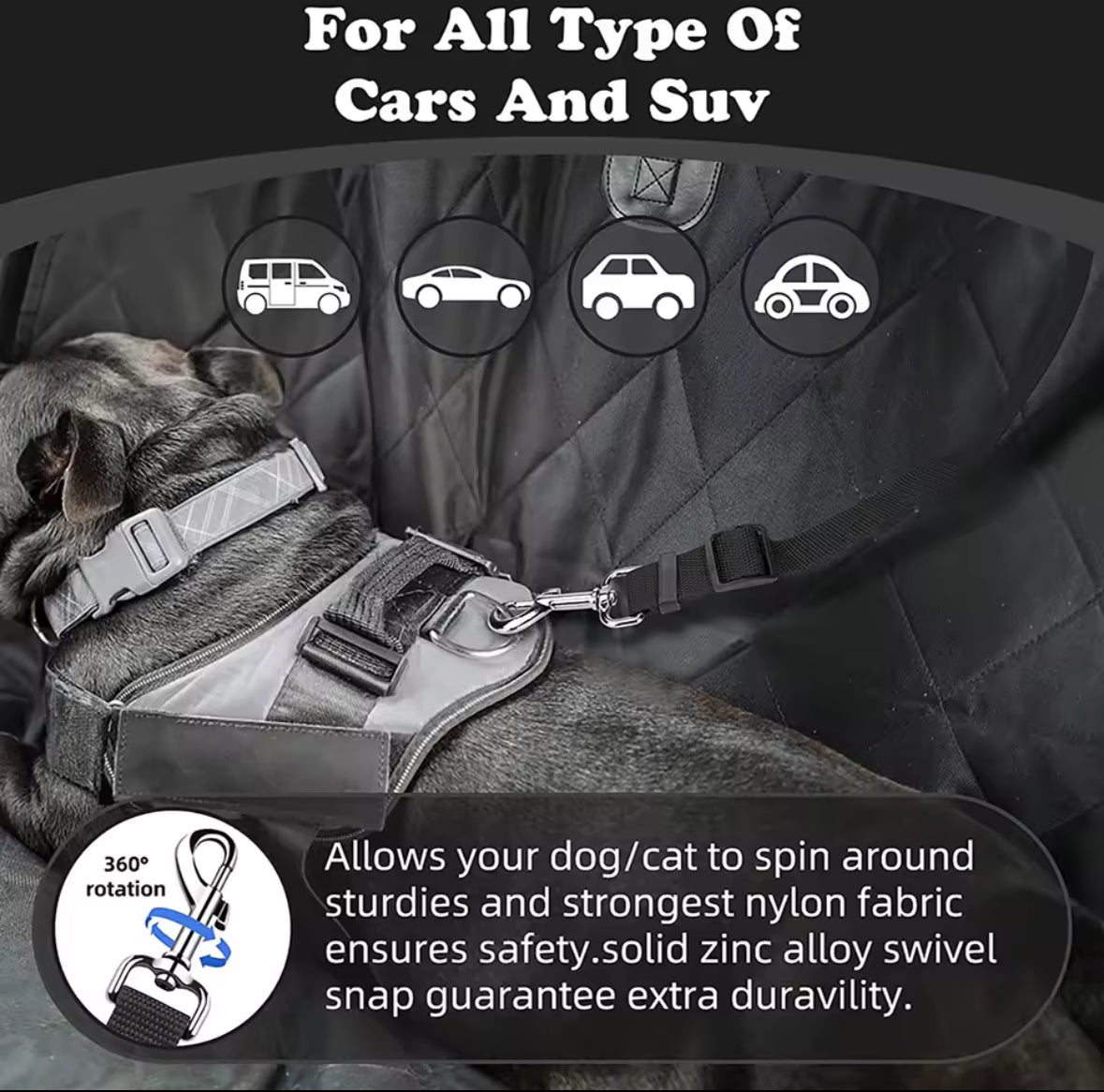 Dog Car Safety Seat Belt