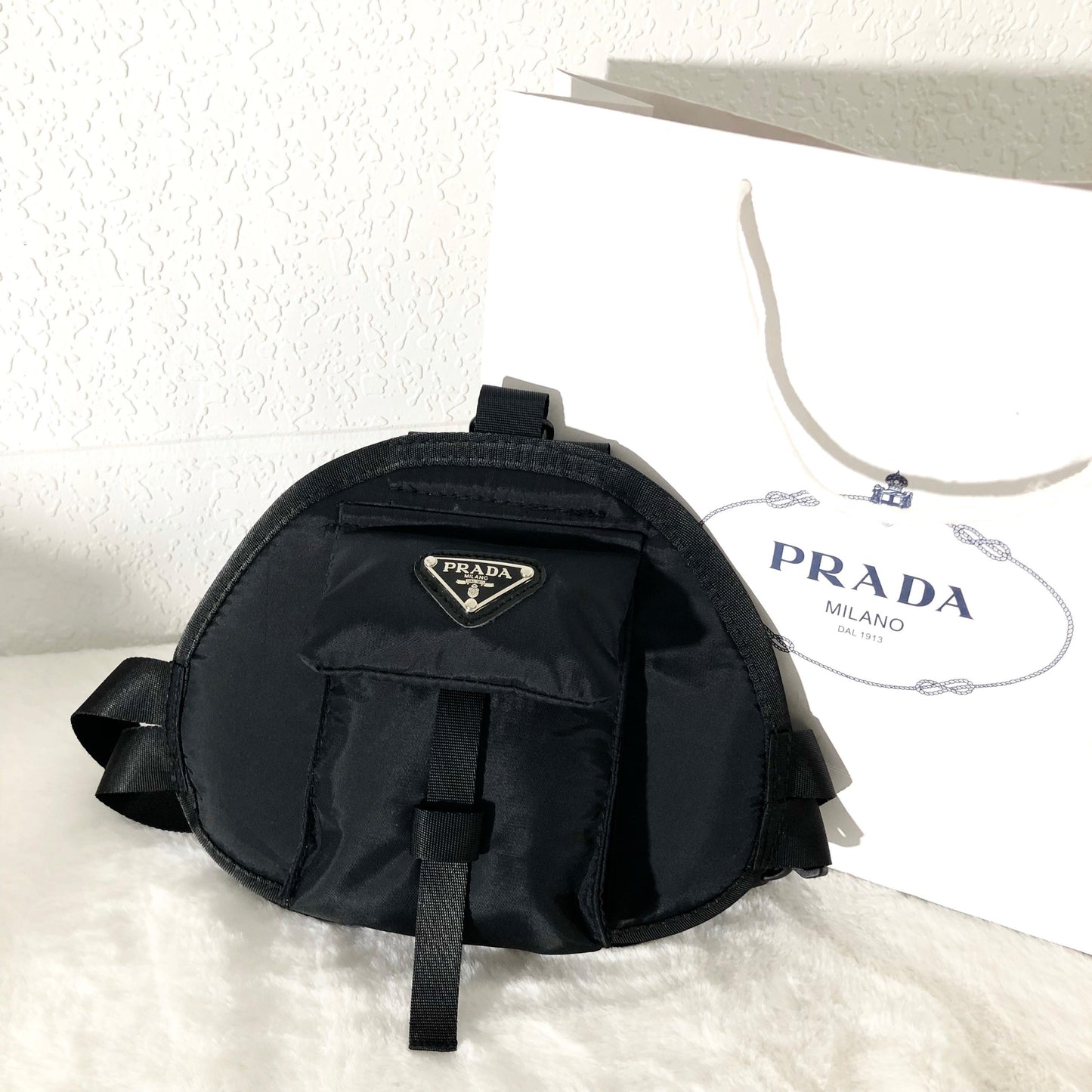 Bag (with little bag) with leash