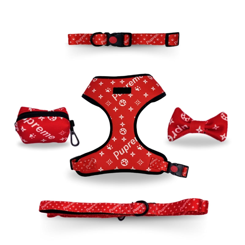 SUMA Walking Set (Halsband, Geschirr, Leine, Fliege, Tasche)