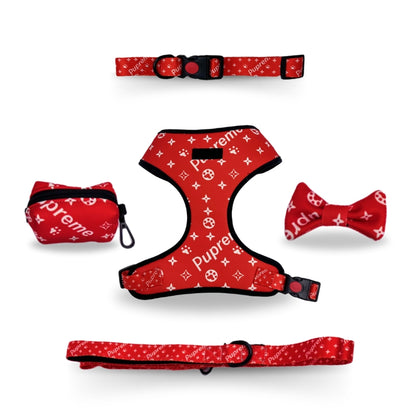SUMA Walking Set (Halsband, Geschirr, Leine, Fliege, Tasche)