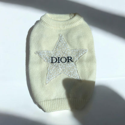 Ärmelloser Pullover mit Pawdior Star-Kristall