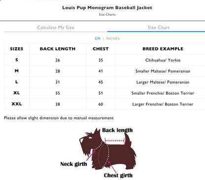 Louis Pup Baseball Jacket
